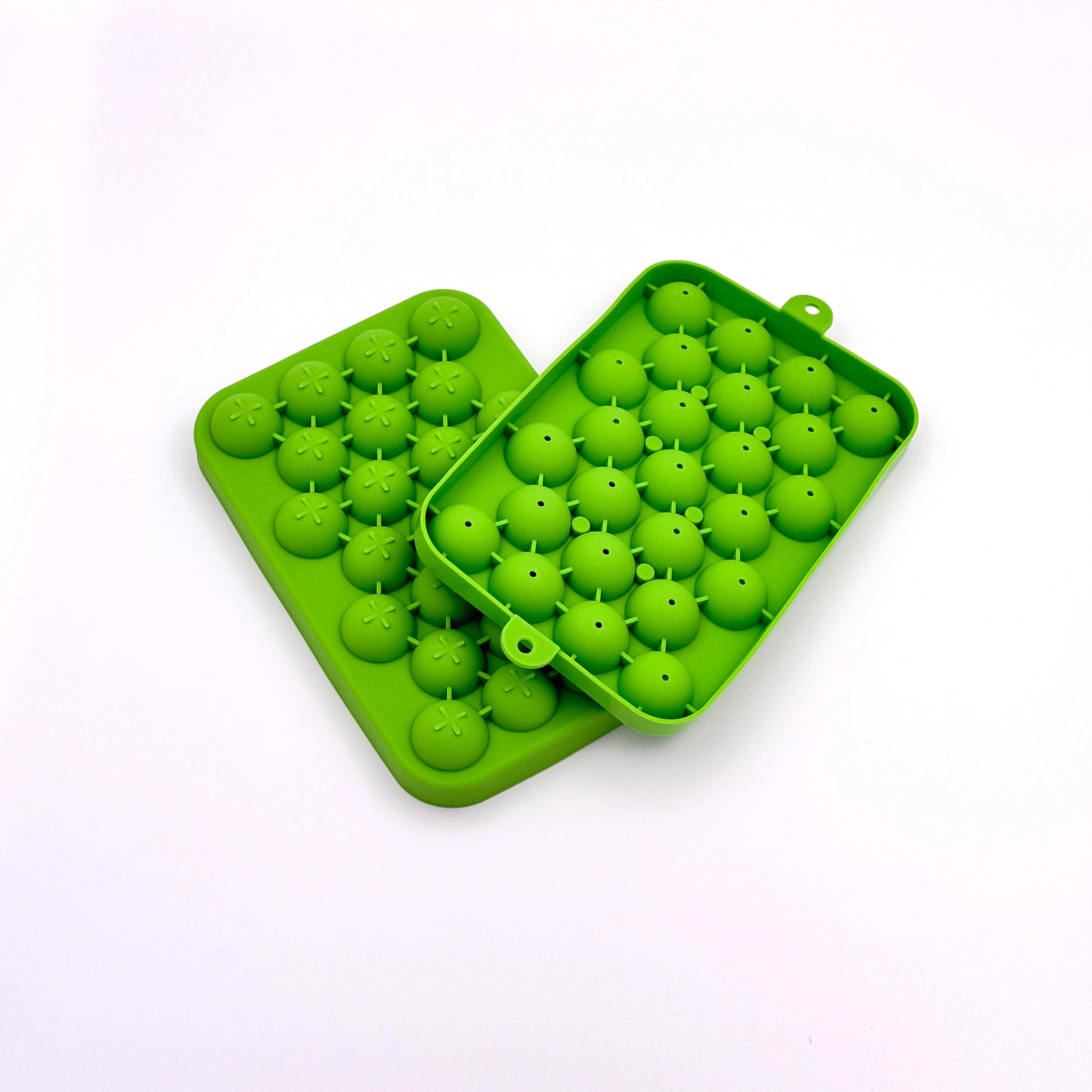 25-Cavity Silicone Dessert Sphere & Ice Mold with Lid