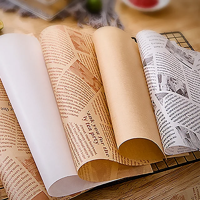 close view of oil holdout on greaseproof paper