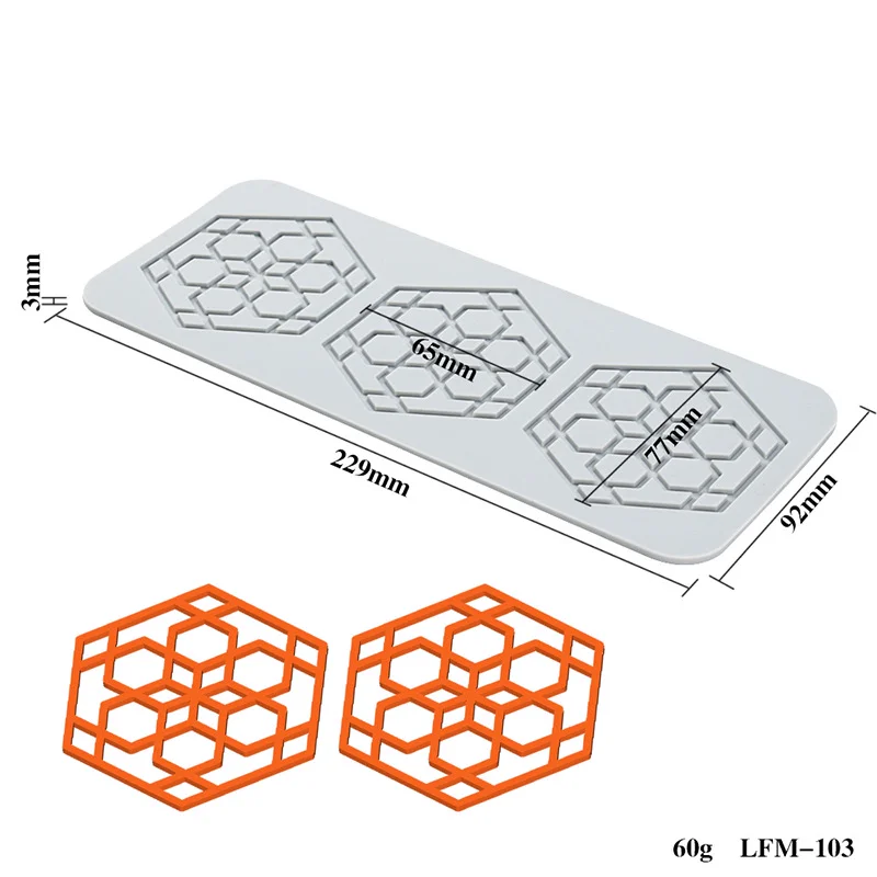 Botanical Silicone Lace Mat LFM-98 Series thumbnail 5
