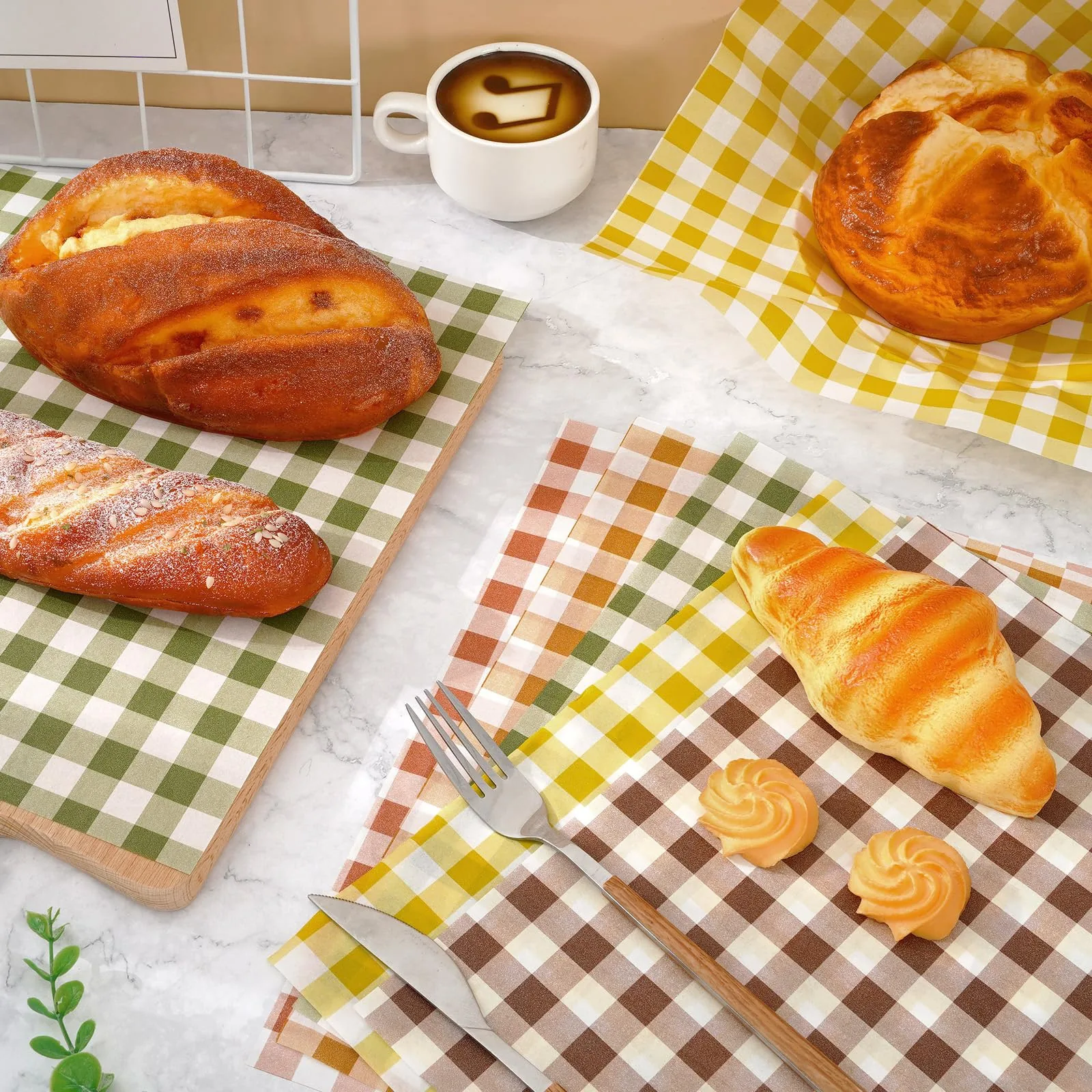 Checkered Greaseproof Snack Paper BWL-BPL-004 thumbnail 2