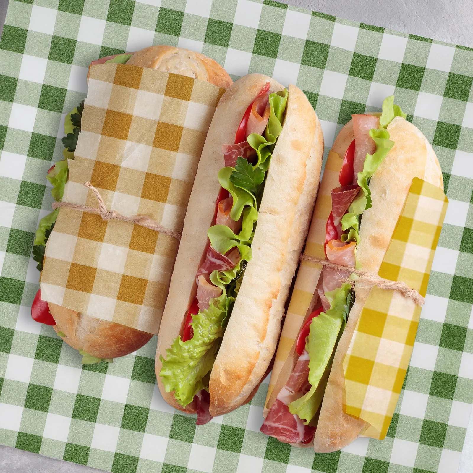 Checkered Greaseproof Snack Paper BWL-BPL-004 thumbnail 3