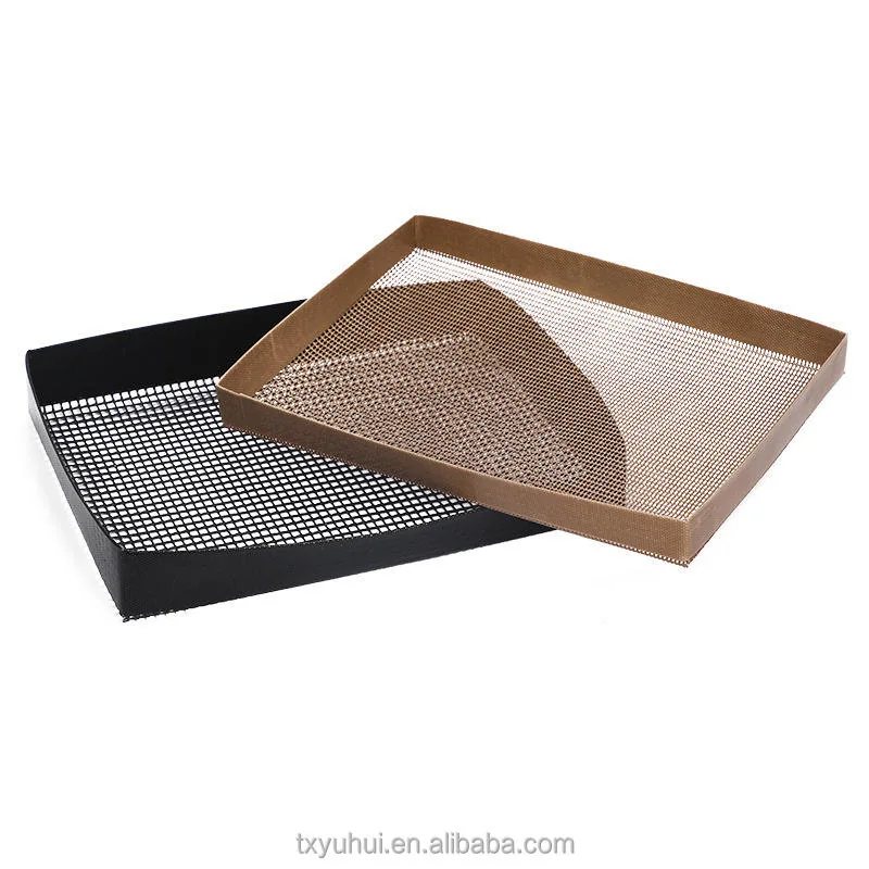 open fiberglass PTFE baking mesh close-up