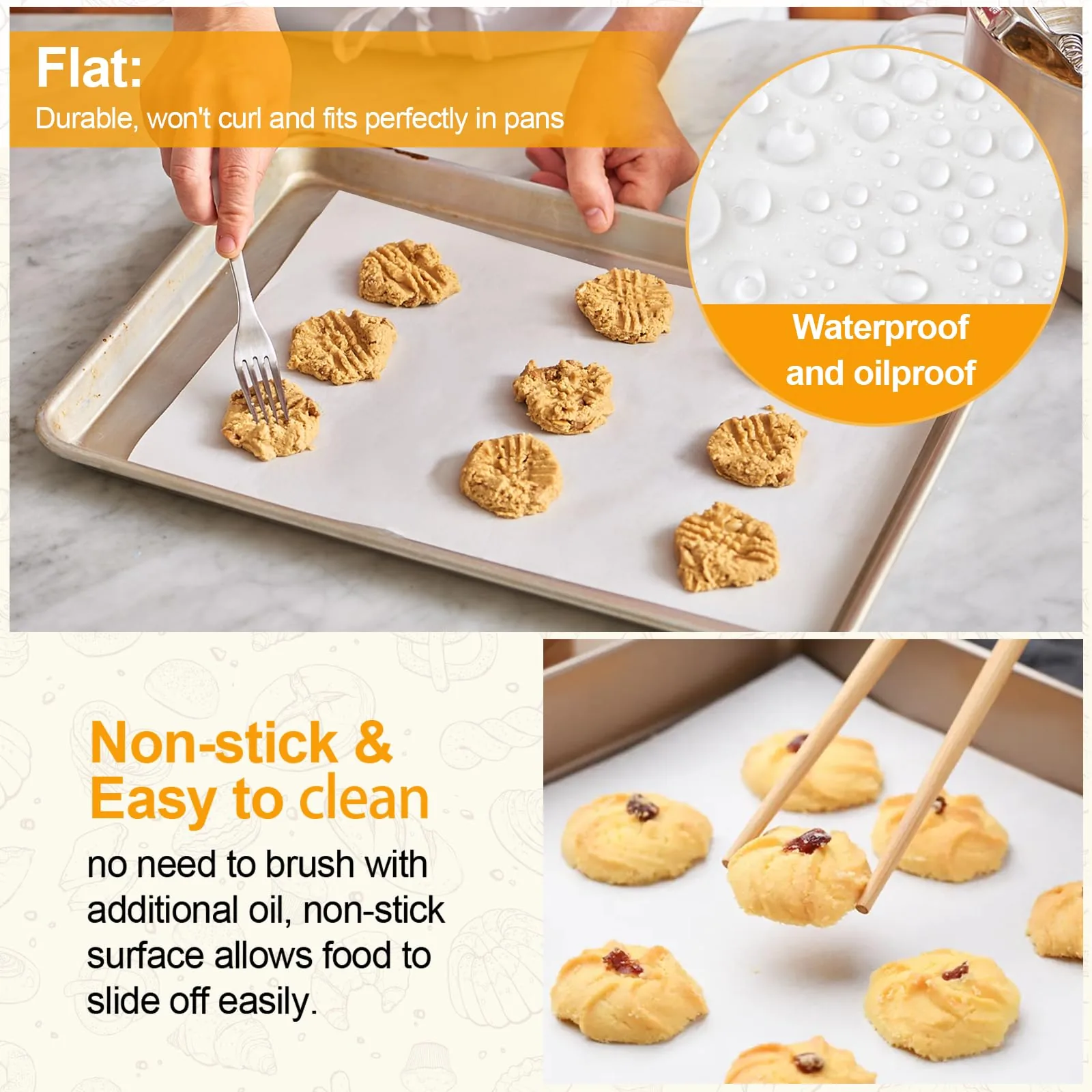 Rectangular Silicone-Coated Parchment Paper BWL-BPL-010 thumbnail 3