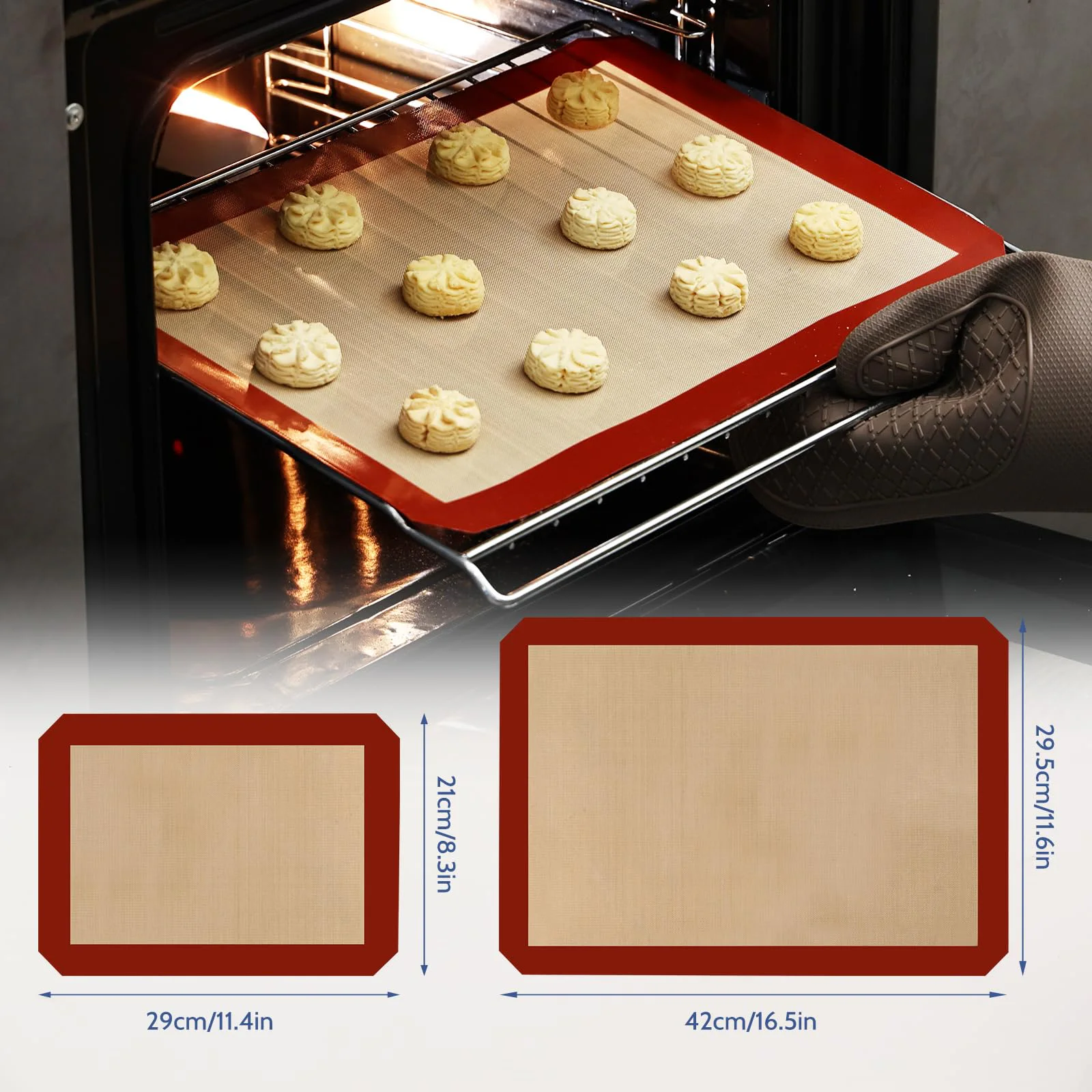 Fiberglass-Reinforced Silicone Baking Mat BWL-BML-005 thumbnail 2